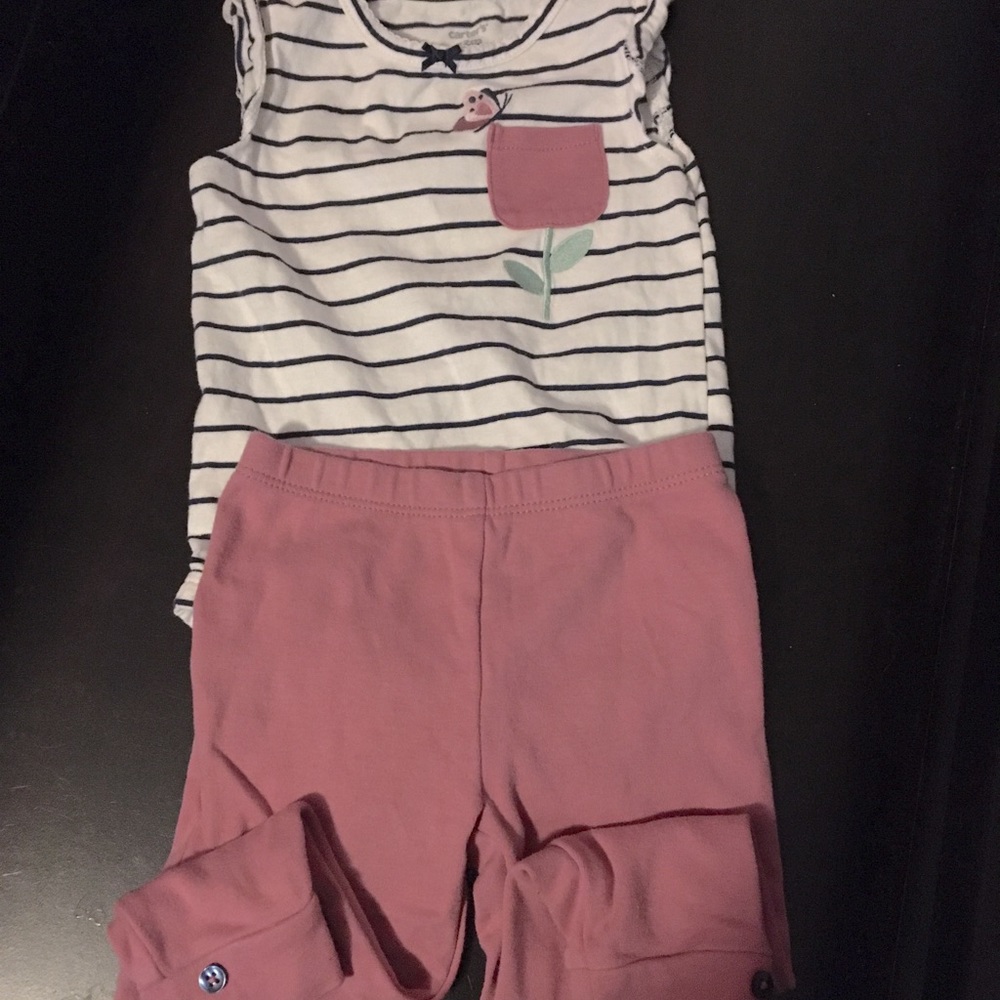Infant girls carter outfit.
